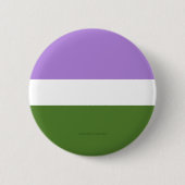 SlipperyJoe's Genderqueer Pride Flag Farben Non-bi Button (Vorderseite)