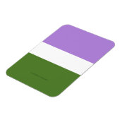 SlipperyJoe's Genderqueer Pride Flag Farben Non-bi Magnet (Linke Seite)