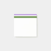 SlipperyJoe's Genderqueer Pride Flag Farben Non-bi Post-it Klebezettel (Vorderseite)