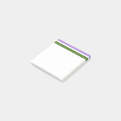 SlipperyJoe's Genderqueer Pride Flag Farben Non-bi Post-it Klebezettel (angewinkelt)