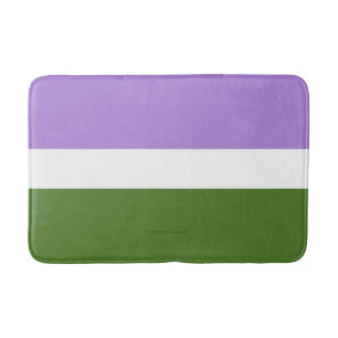 SlipperyJoe's Genderqueer-Stolzflaggenfarben Nicht Badematte