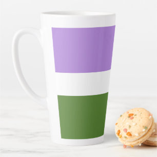SlipperyJoe's Genderqueer-Stolzflaggenfarben Nicht Milchtasse
