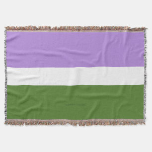 SlipperyJoe's genderqueere Pride-Flagge Lavendelbl Decke