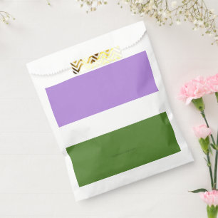 SlipperyJoe's genderqueere Pride-Flagge Lavendelbl Geschenktütchen