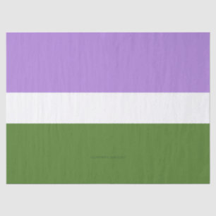 SlipperyJoe's genderqueere Pride-Flagge Lavendelbl Seidenpapier