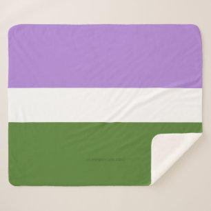 SlipperyJoe's genderqueere Pride-Flagge Lavendelbl Sherpadecke