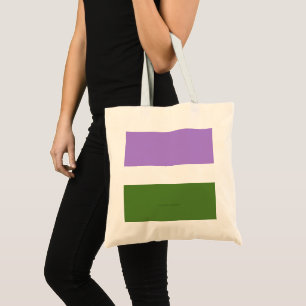 SlipperyJoe's genderqueere Pride-Flagge Lavendelbl Tragetasche