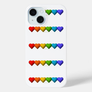 SlipperyJoe's glänzende 3D-Herzformen-Glyphen erze Case-Mate iPhone Hülle