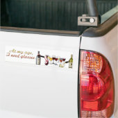 SlipperyJoe's Glasses fermentierte Trauben Weinpou Autoaufkleber (Auf Lkw)