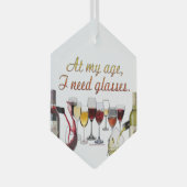 SlipperyJoe's Glasses fermentierte Trauben Weinpou Ornament Aus Glas (Vorderseite Rechts)