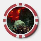 SlipperyJoe's glückliches Halloween beängstigender Pokerchips (Vorderseite)