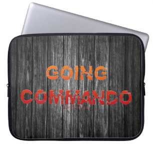 SlipperyJoe's Going Commando fett roter orangefarb Laptopschutzhülle