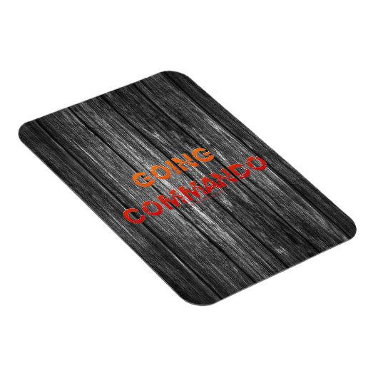 SlipperyJoe's Going Commando fett roter orangefarb Magnet (Rechte Seite)
