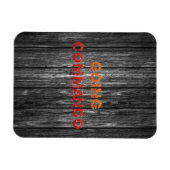 SlipperyJoe's Going Commando fett roter orangefarb Magnet (Horizontal)