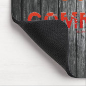 SlipperyJoe's Going Commando fett roter orangefarb Mousepad (Ecke)