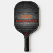 SlipperyJoe's Going Commando fett roter orangefarb Pickleball Schläger (Vorderseite)