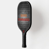 SlipperyJoe's Going Commando fett roter orangefarb Pickleball Schläger (Links)
