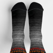 SlipperyJoe's Going Commando fett roter orangefarb Socken (Oben)