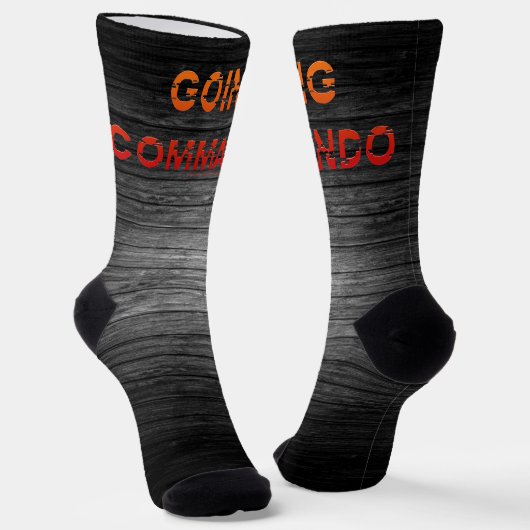 SlipperyJoe's Going Commando fett roter orangefarb Socken (Gewinkelt)