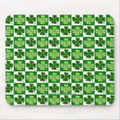 SlipperyJoe's grüne vierblättrige Klee Saint Patri Mousepad (Vorne)