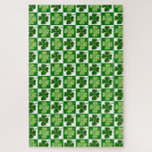 SlipperyJoe's grüne vierblättrige Klee Saint Patri Puzzle (Vertikal)