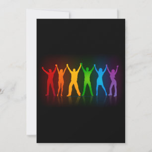 SlipperyJoe's Gruppenmitglieder, die Hände bilden Feiertagskarte