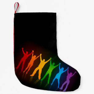 SlipperyJoe's Gruppenmitglieder, die Hände bilden Kleiner Weihnachtsstrumpf