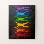 SlipperyJoe's Gruppenmitglieder, die Hände bilden Puzzle (Vertikal)