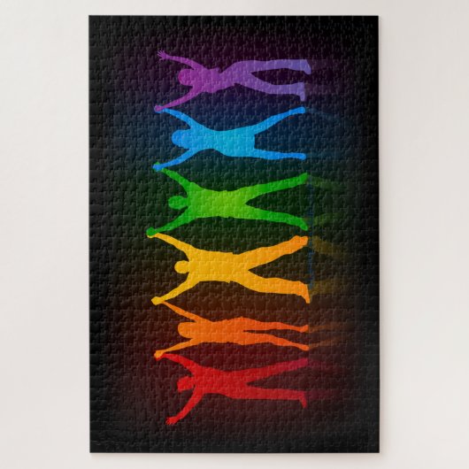 SlipperyJoe's Gruppenmitglieder, die Hände bilden Puzzle (Vertikal)