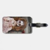 SlipperyJoe's gruselige Puppe blass Gesicht grusel Gepäckanhänger (Rückseite horizontal)