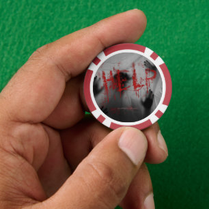 SlipperyJoe's gruseliges Horror-Themen-Visual-Dick Pokerchips
