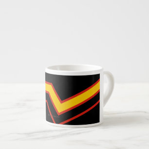 SlipperyJoe's Gummi-Stolzflagge Pfeile Chevron st Espressotasse
