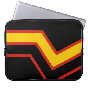 SlipperyJoe's Gummi-Stolzflagge Pfeile Chevron st Laptopschutzhülle