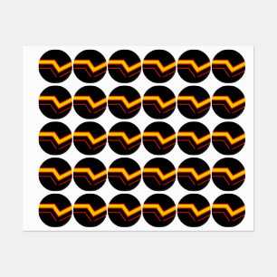 SlipperyJoe's Gummi-Stolzflagge Pfeile Chevron sti Etiketten