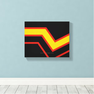 SlipperyJoe's Gummi-Stolzflagge Pfeile Chevron sti Leinwanddruck