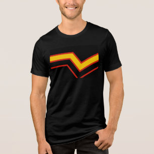 SlipperyJoe's Gummi-Stolzflagge Pfeile Chevron sti Tri-Blend Shirt