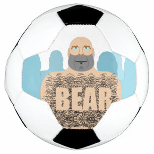 SlipperyJoe's haariger Körper Bär Körper Mann unsh Fußball