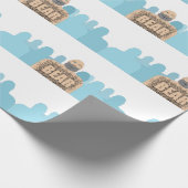 SlipperyJoe's haariger Körper Bär Körper Mann unsh Geschenkpapier (Ecke)