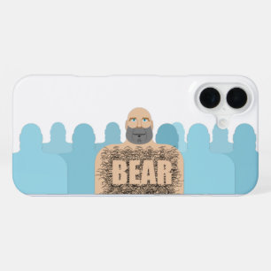 SlipperyJoe's haariger Körper Bär Körper Mann unsh iPhone 16 Plus Hülle
