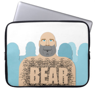 SlipperyJoe's haariger Körper Bär Körper Mann unsh Laptopschutzhülle