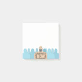 SlipperyJoe's haariger Körper Bär Körper Mann unsh Post-it Klebezettel (Vorderseite)