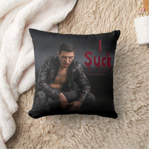 SlipperyJoe's Halloween blasse vampirische Figur Z Kissen