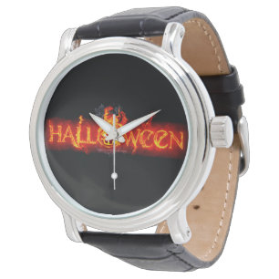 SlipperyJoe's Halloween massive feuersprühende Sch Armbanduhr