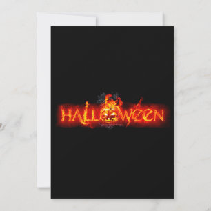 SlipperyJoe's Halloween massive feuersprühende Sch Feiertagskarte