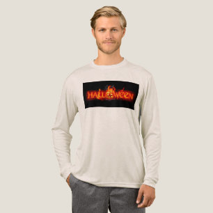 SlipperyJoe's Halloween massive feurige Beschriftu Tri-Blend Shirt