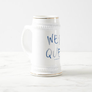 SlipperyJoe's handgeschriebene Sprichwort-Phrasen Bierglas