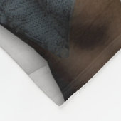 SlipperyJoe's Handtuch gebrochen, weiße Ziegelwand Fleecedecke (Ecke)