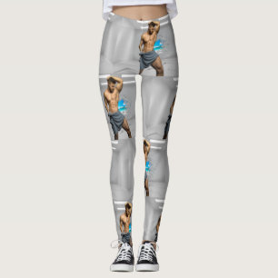SlipperyJoe's Handtuch gebrochen, weiße Ziegelwand Leggings