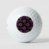 SlipperyJoe's Hanukkah-themed image golden yellow Golfball (Vorderseite)