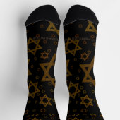 SlipperyJoe's Hanukkah-themed Star David artistic  Socken (Oben)